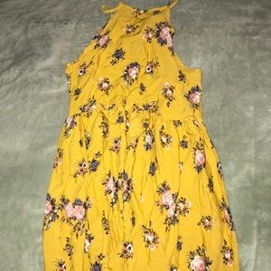 Rue 21 yellow flower dress size xs